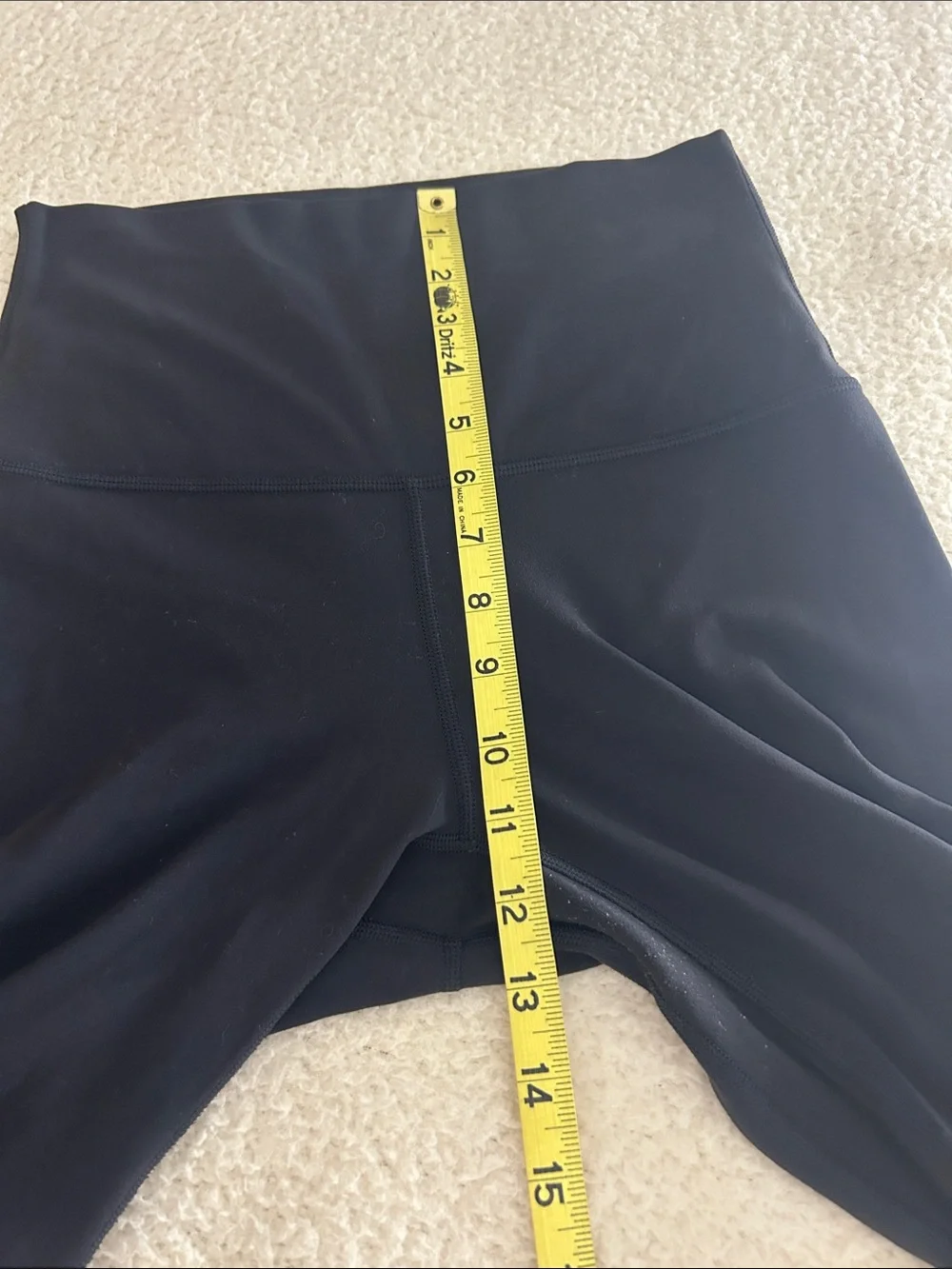 Lululemon Align Super High Rise Shorts 10” Black Size 8